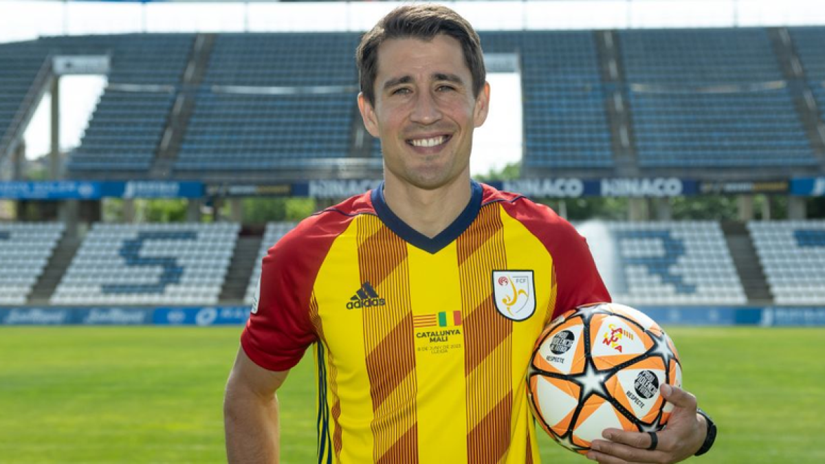 Bojan, amb l'equipació de la selecció catalana.
