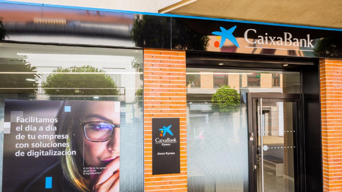 Una de les oficines de CaixaBank dirigida a pimes.