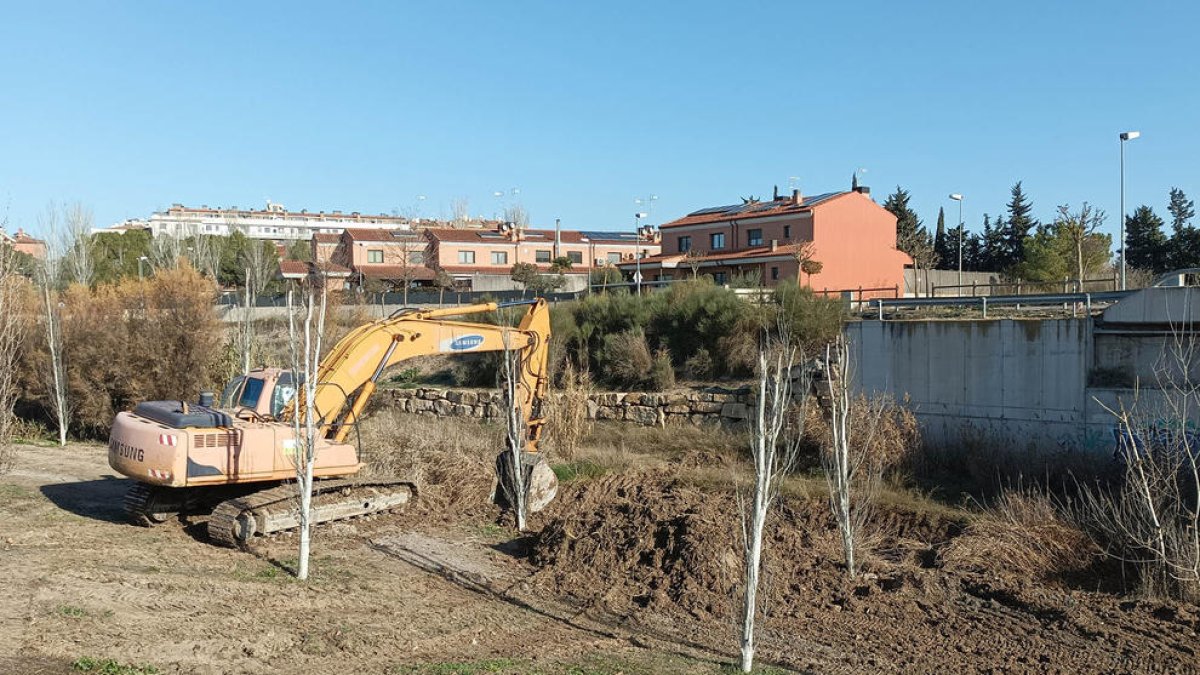 Se actúa entre la zona deportiva y el puente de la av. de la Ronda.
