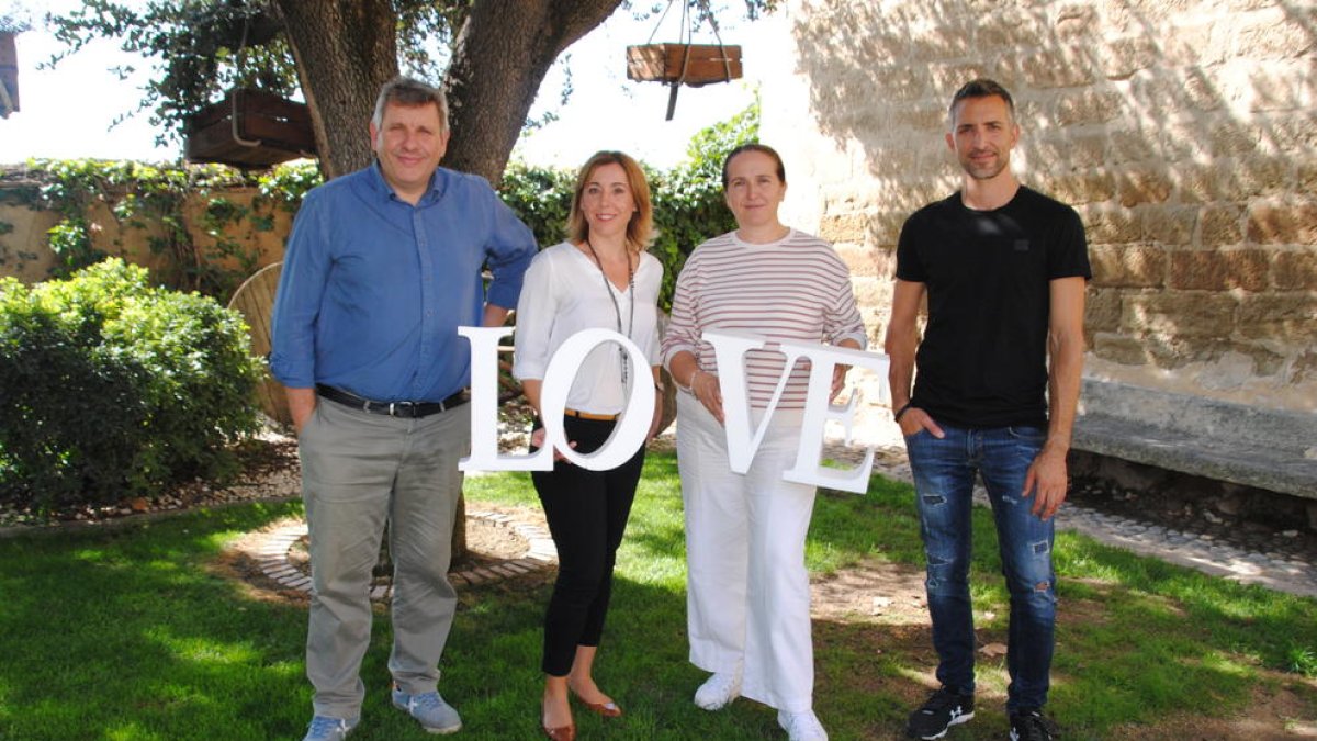 La presentació del QBoda Market, ahir a Margalef.