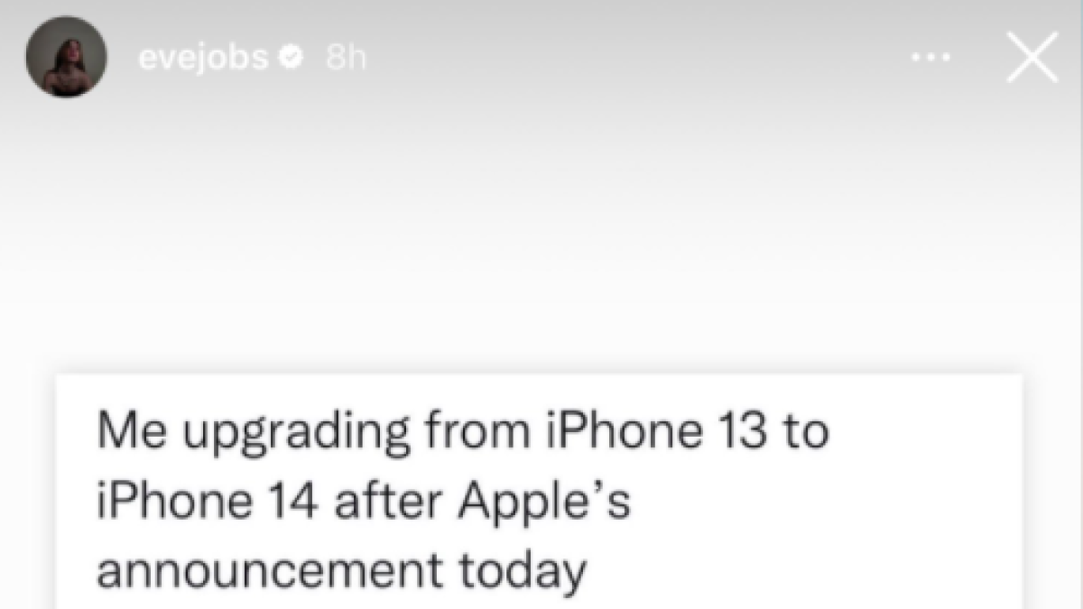 Esta es la burla que ha hecho la hija de Steve Jobs sobre el nuevo iPhone 14