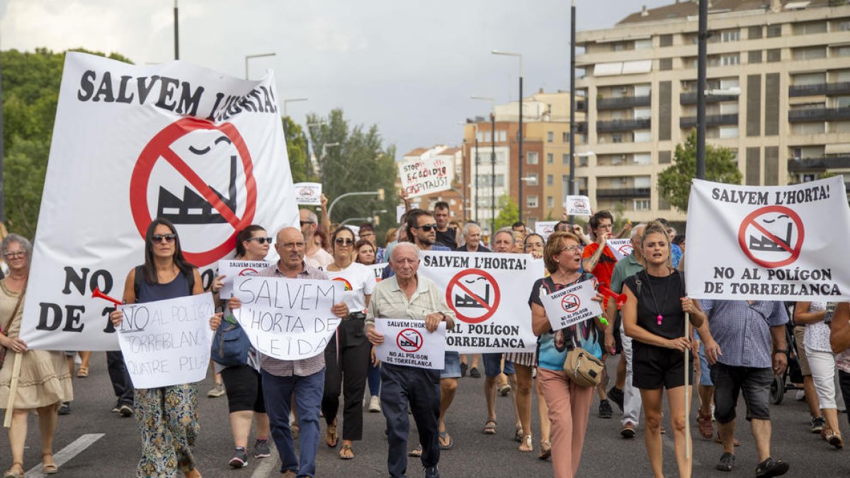 La protesta del pasado 5 de agosto contra el nuevo polígono.
