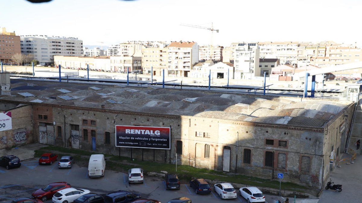 Imatge d’arxiu dels Docs de Lleida ciutat, on es preveu la nova estació d’autobusos.