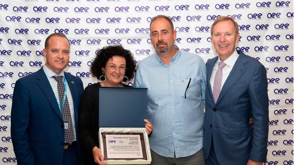 Entrega del premi a la Fundació Planes Corts.