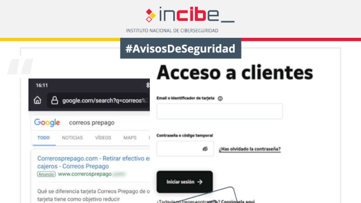 Alerta por un fraude que suplanta a Correos Prepago