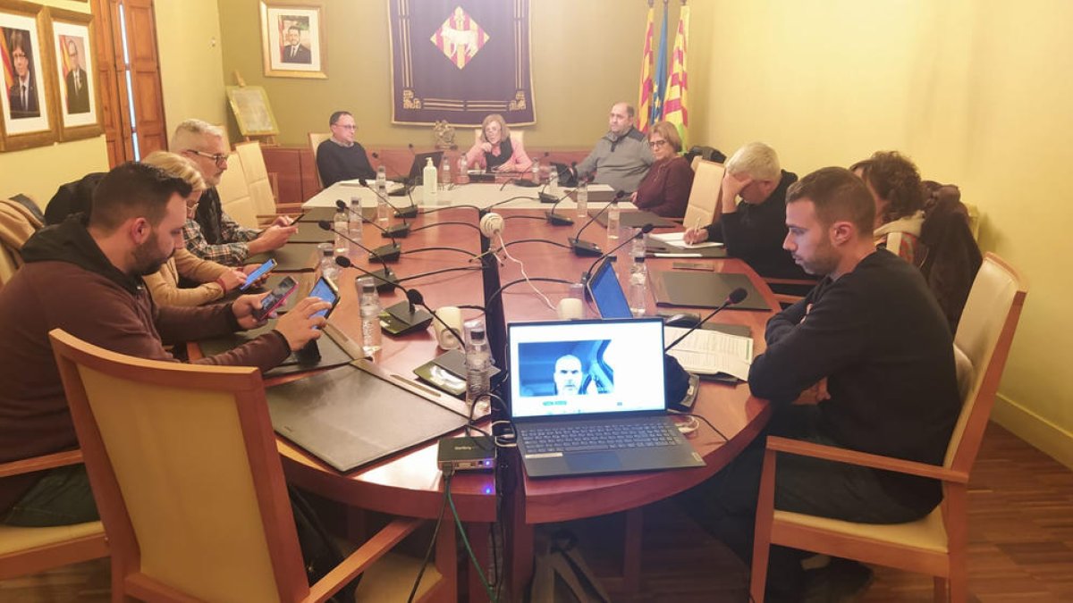 Imagen de archivo de un pleno de Les Borges Blanques.