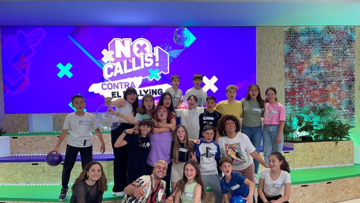 Participantes del programa ‘No callis! Contra el bullying’.