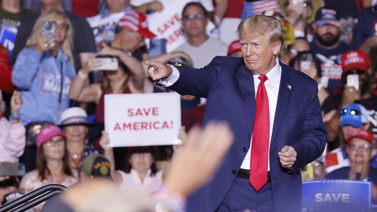 L’expresident dels EUA Donald Trump, en un míting a Nevada a l’octubre.