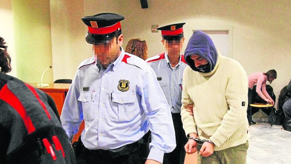 Daniel Padial durante el juicio celebrado en enero de 2010 en la Audiencia de Lleida.