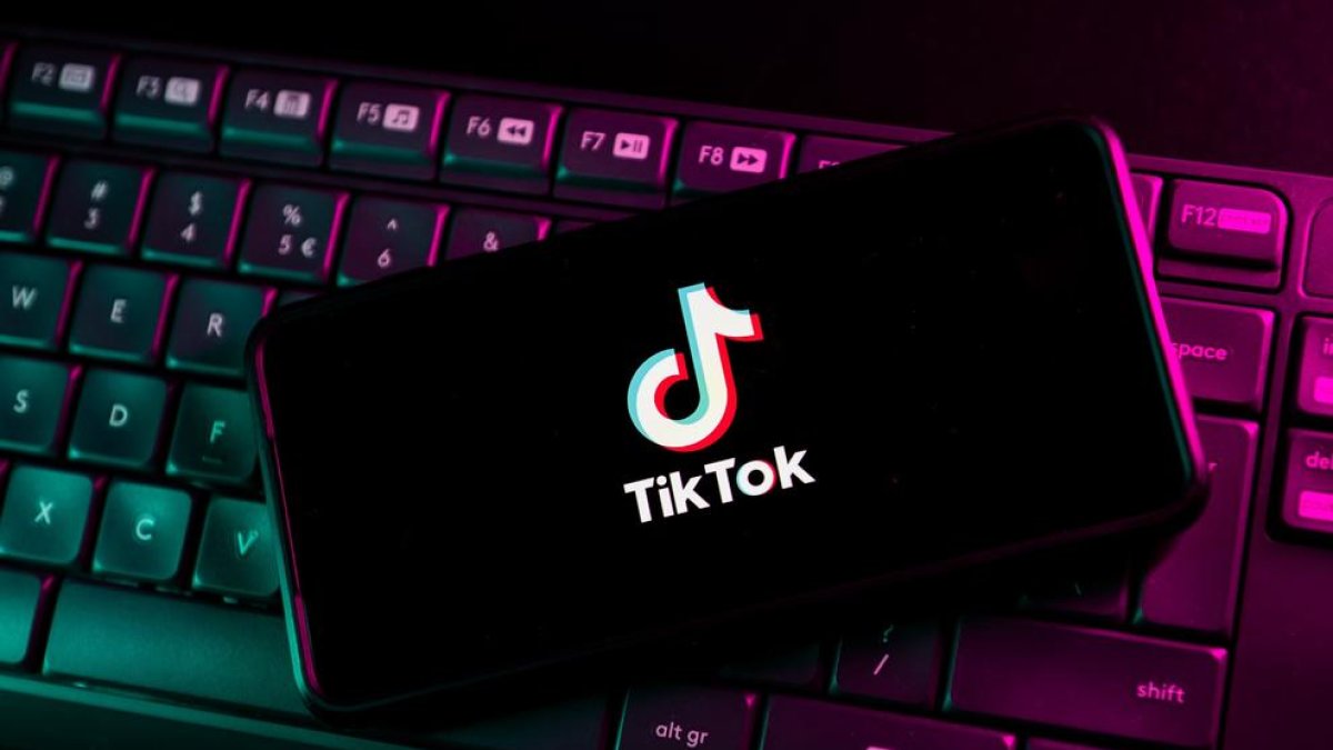 El logo de TikTok.