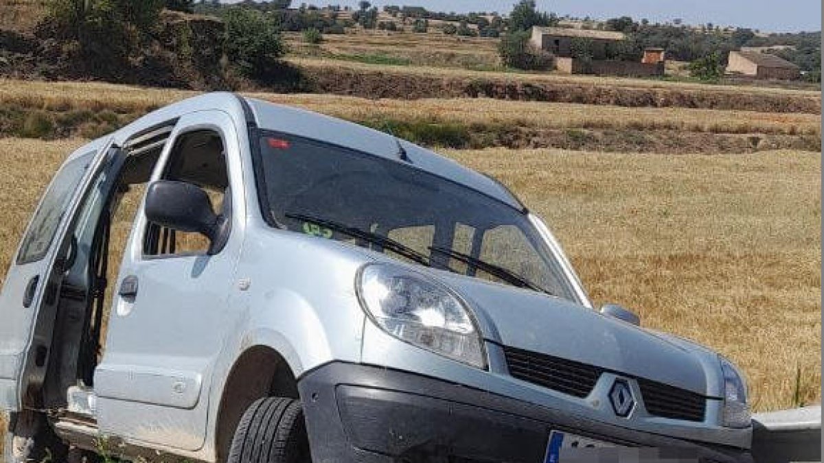 Imatge de la furgoneta sinistrada.