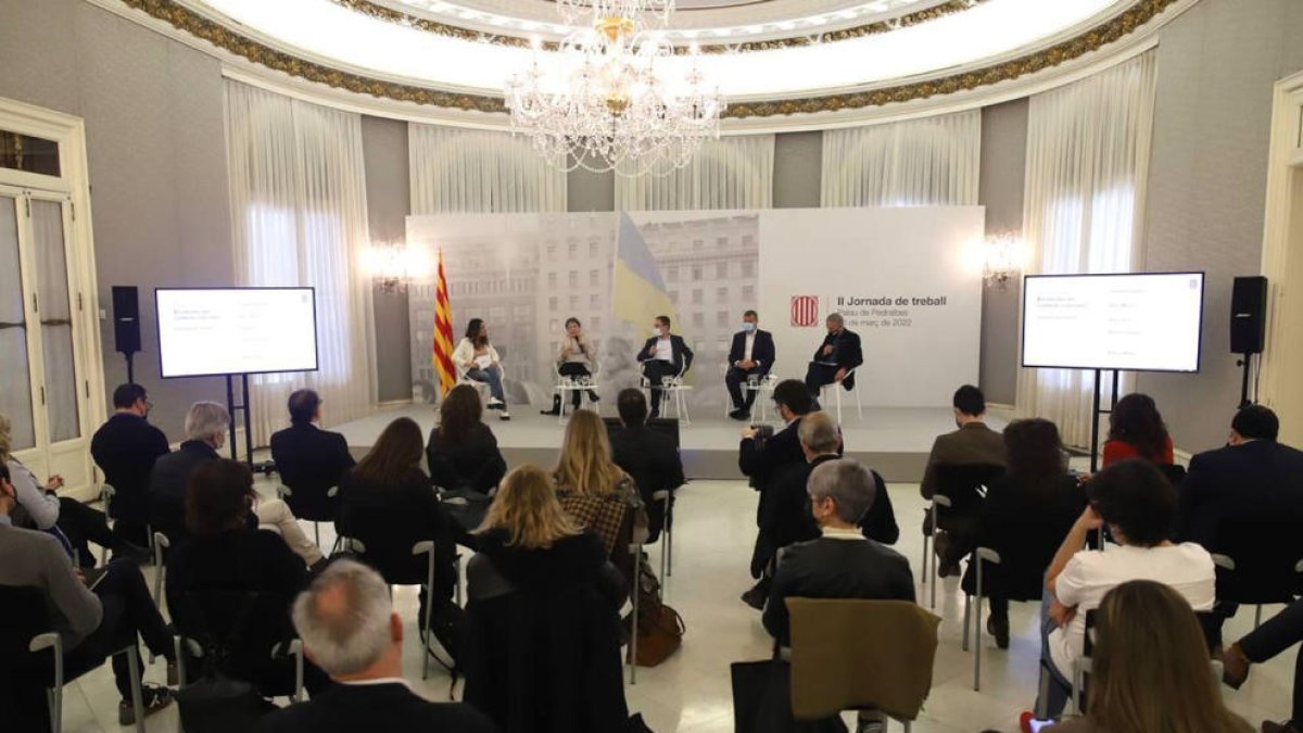Un momento de la II Jornada de trabajo celebrada en el palacio de Pedralbes.