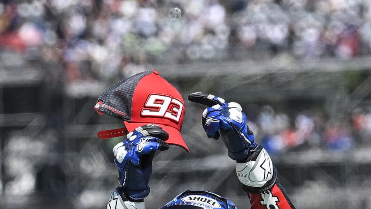 Àlex Márquez va recordar el seu germà acabat d’operar.