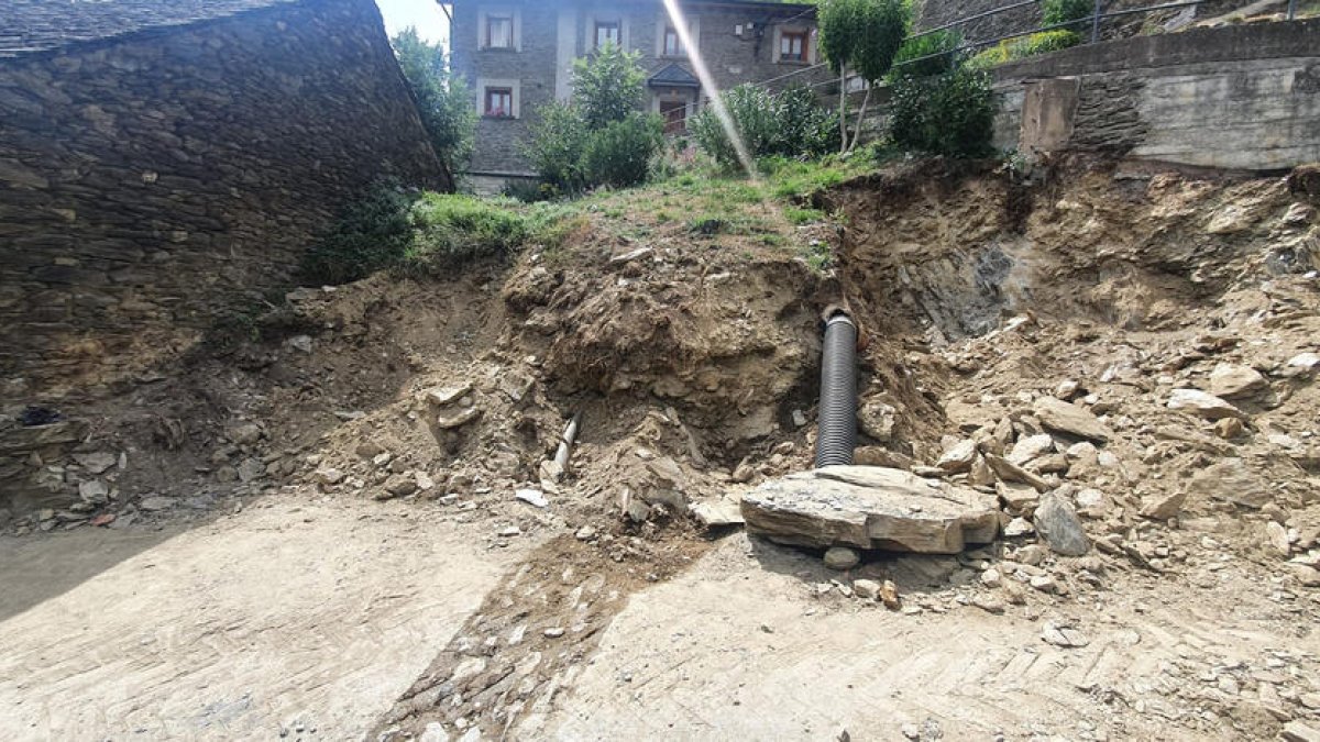 La zona de Llavorsí donde el ayuntamiento hará el parking.