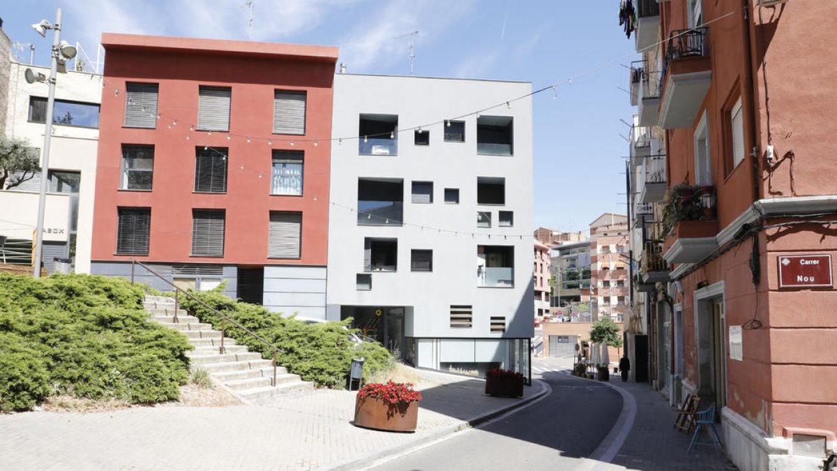 El tramo de Lluís Besa que será peatonal hasta su cruce con la calle la Palma, que se ve al fondo.