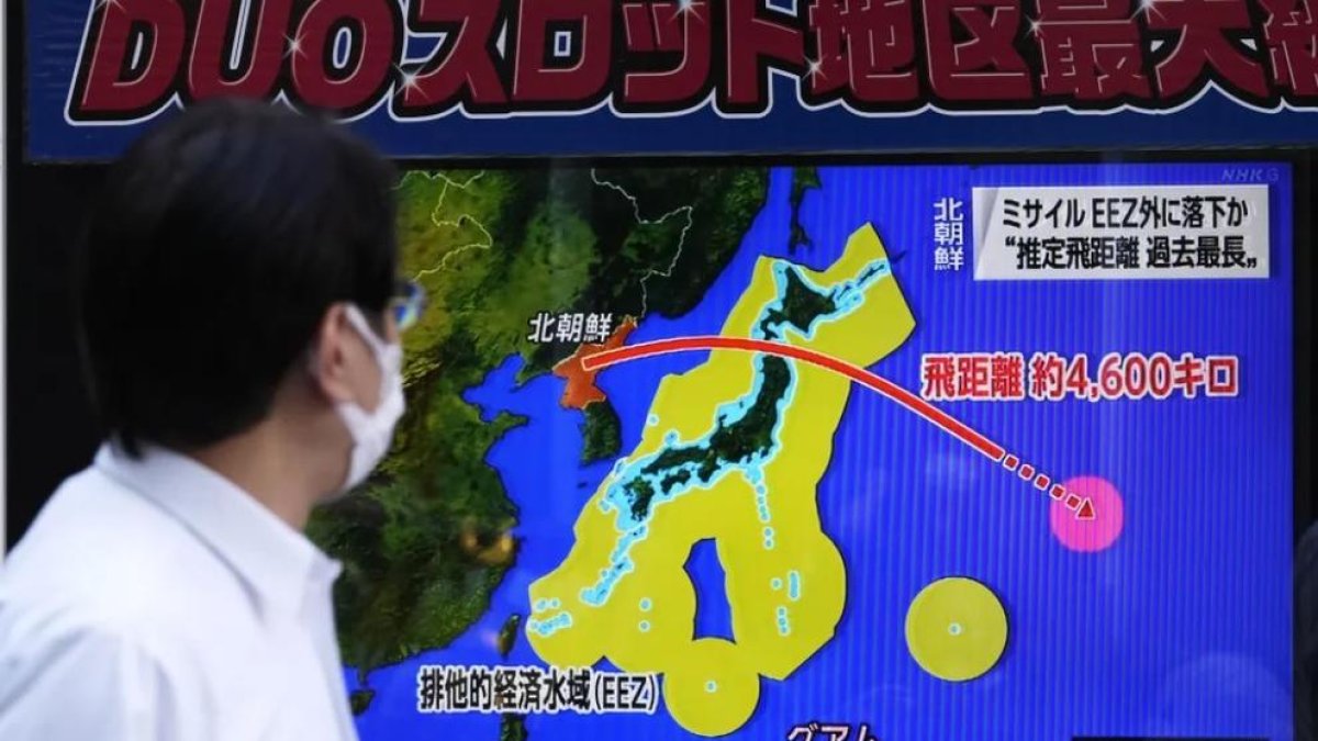 Corea del Norte lanza dos misiles balísticos de corto alcance al mar de Japón