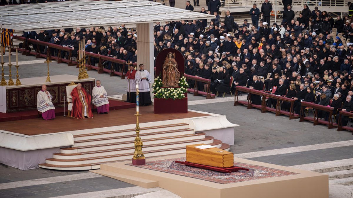 El funeral de Benedicto XVI.