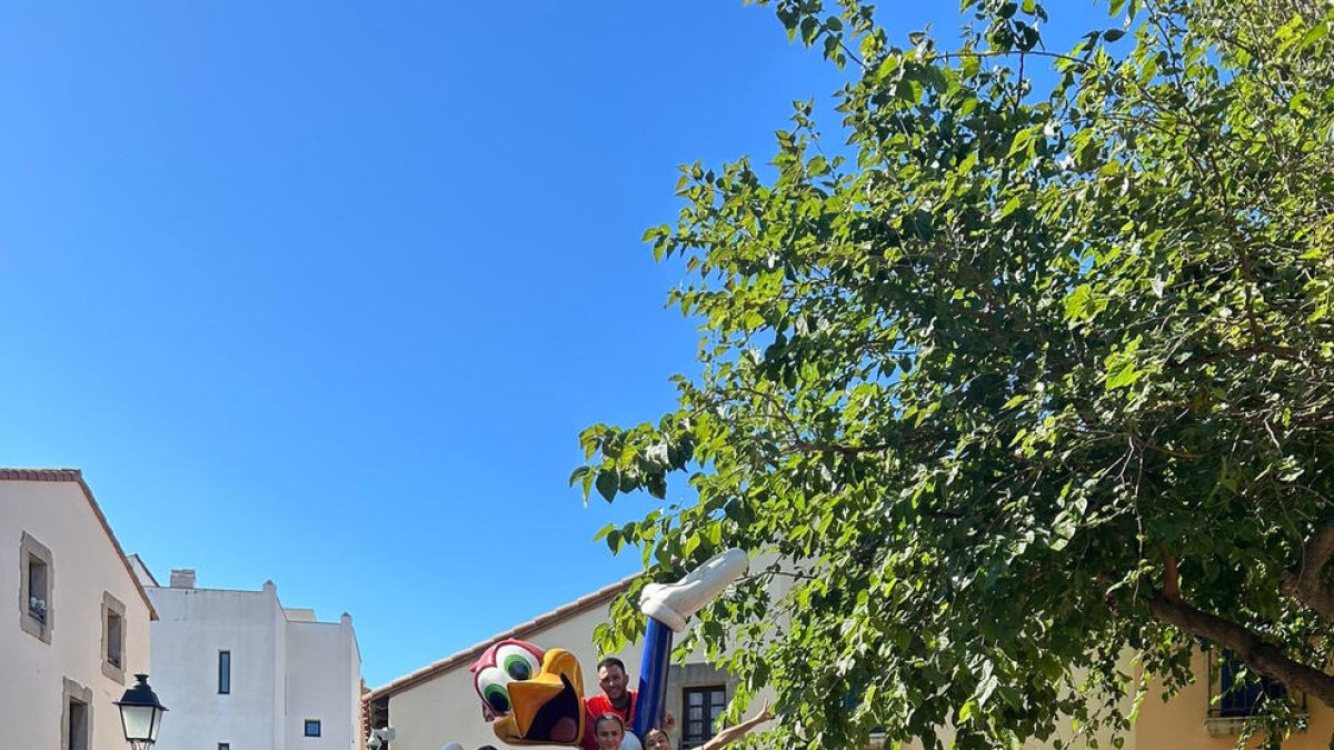 Una de las patinadoras, en una de las jornadas en Mollerussa.