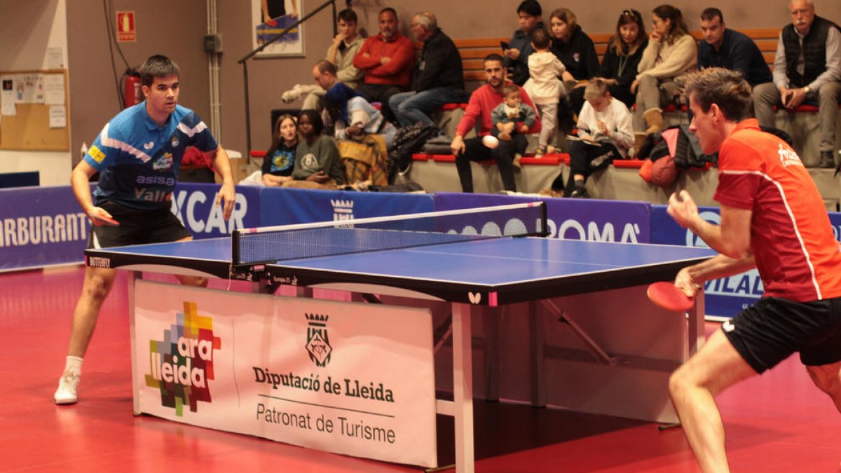 Alberto Lillo, en un dels partits que va jugar ahir al Centre de Tecnificació.