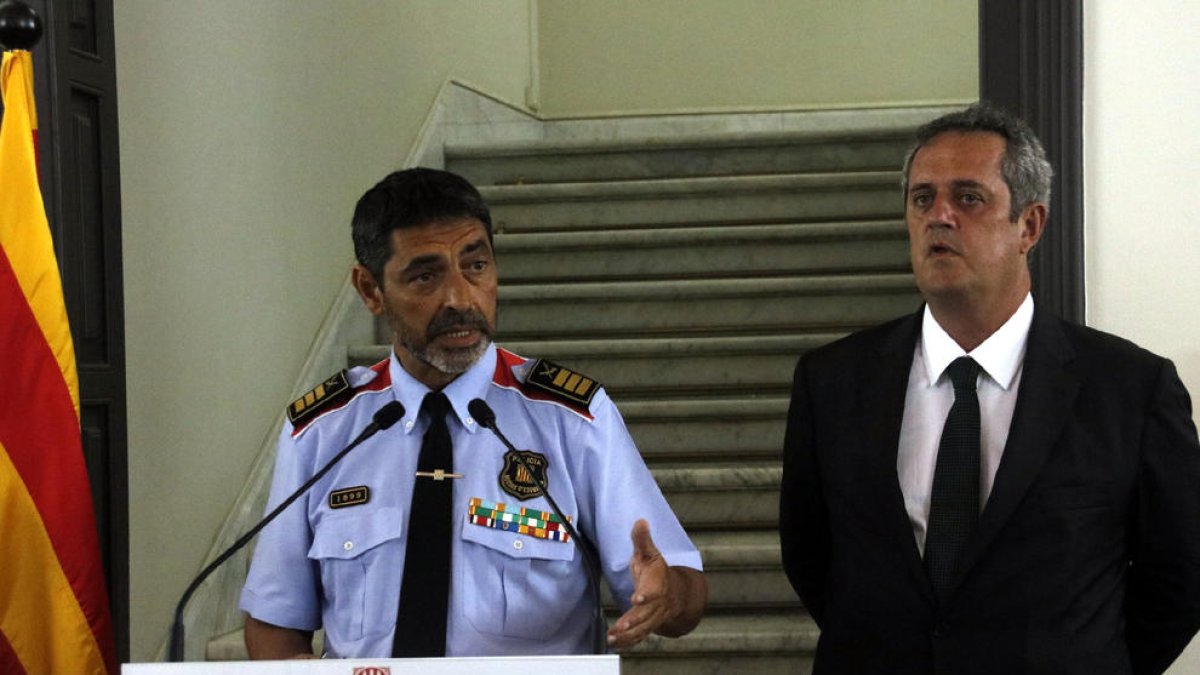 Josep Lluís Trapero, días después de los atentados terroristas.