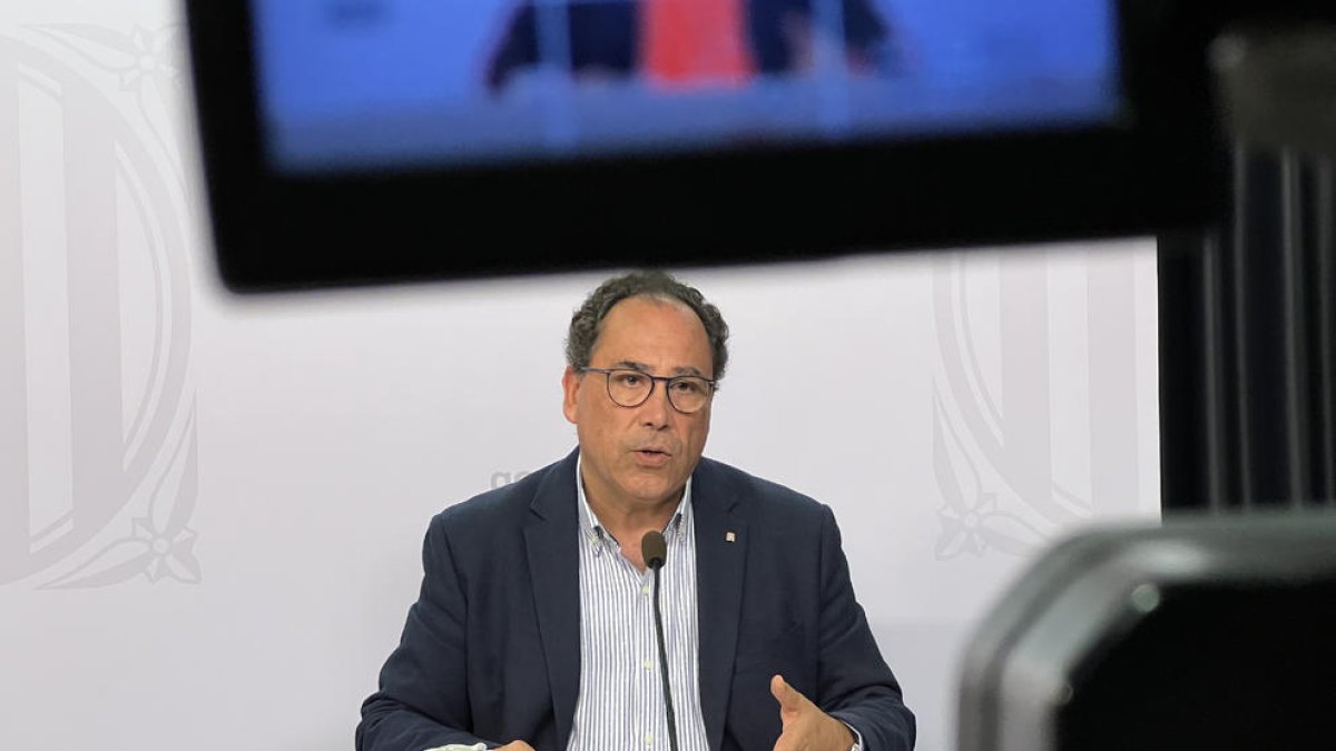 Enric Vinaixa presentó el viernes los datos de la evolución del empleo en Catalunya.