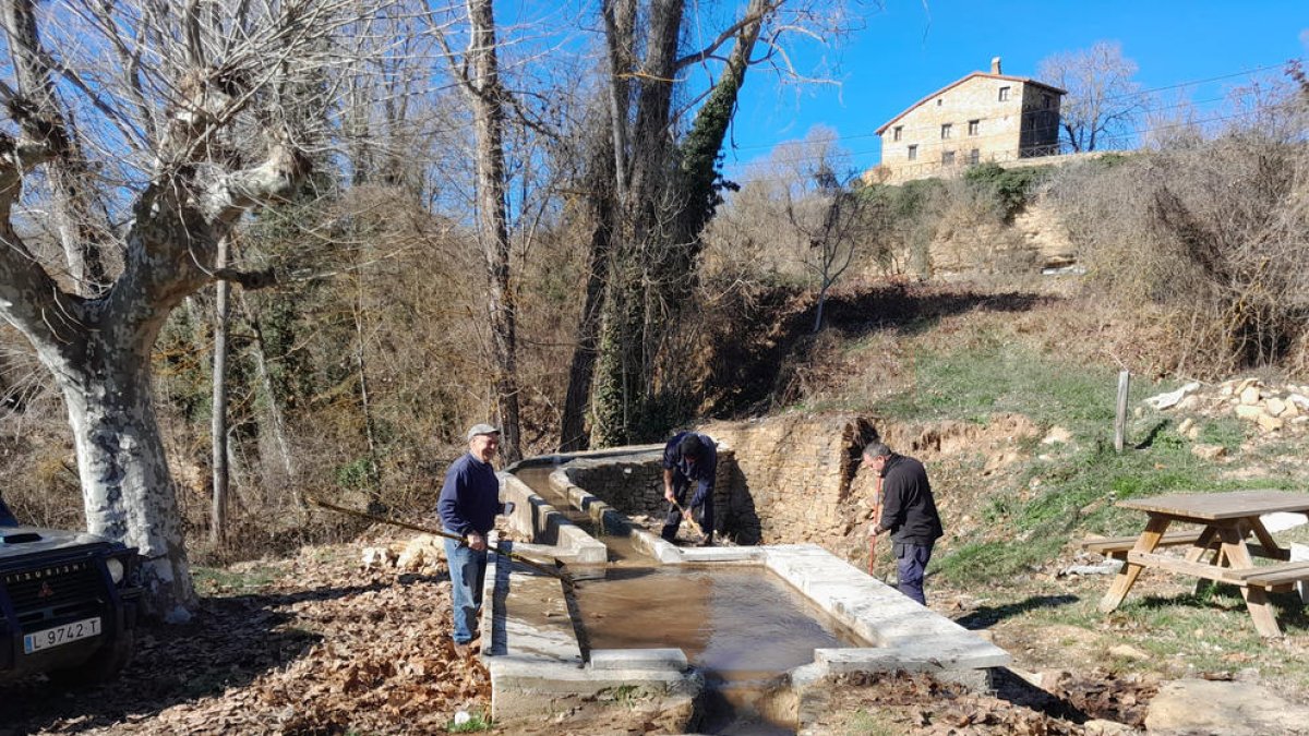 L’antic safareig del Pont del Rossell recuperat.
