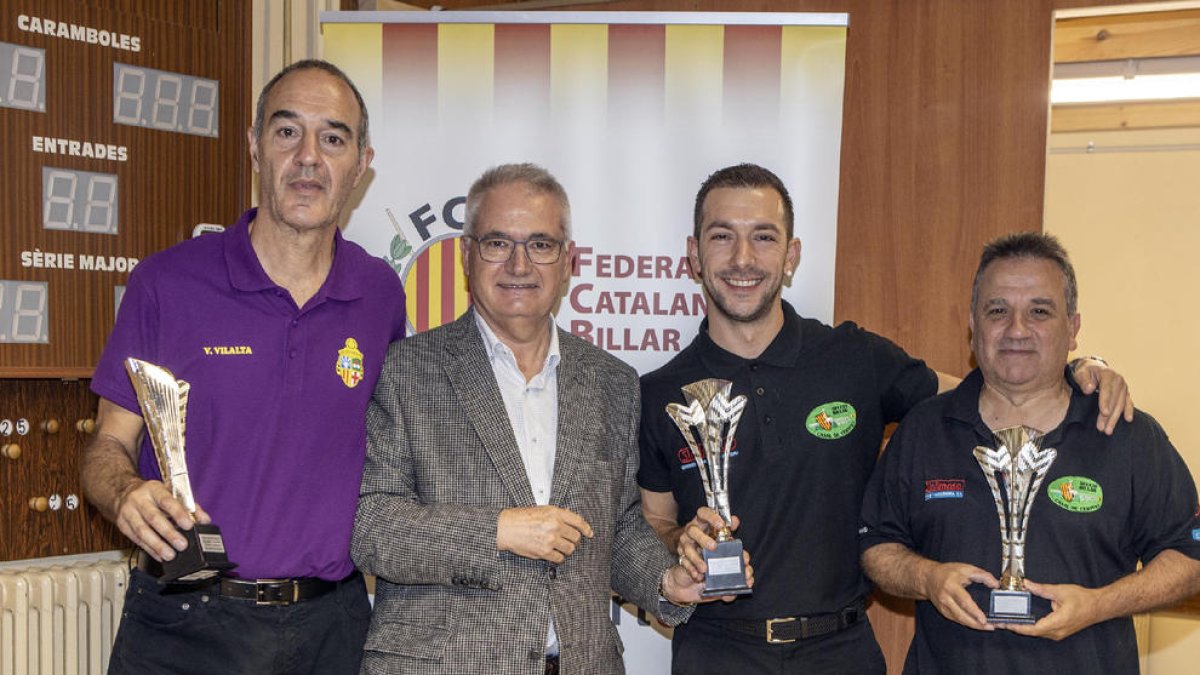 D’esquerra a dreta, Valentí Vilalta, Josep Planes, Mateu Carbonell i Sergi Garriga.