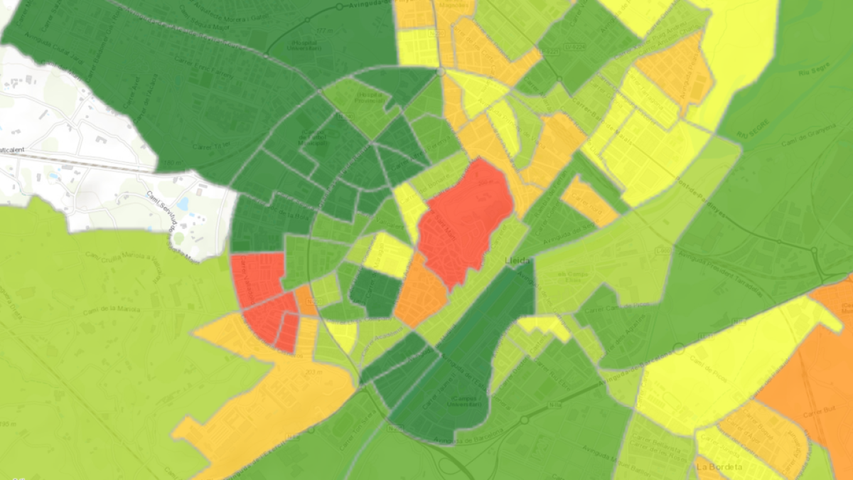 MAPA | Consulta la renda per persona i llar als barris de Lleida