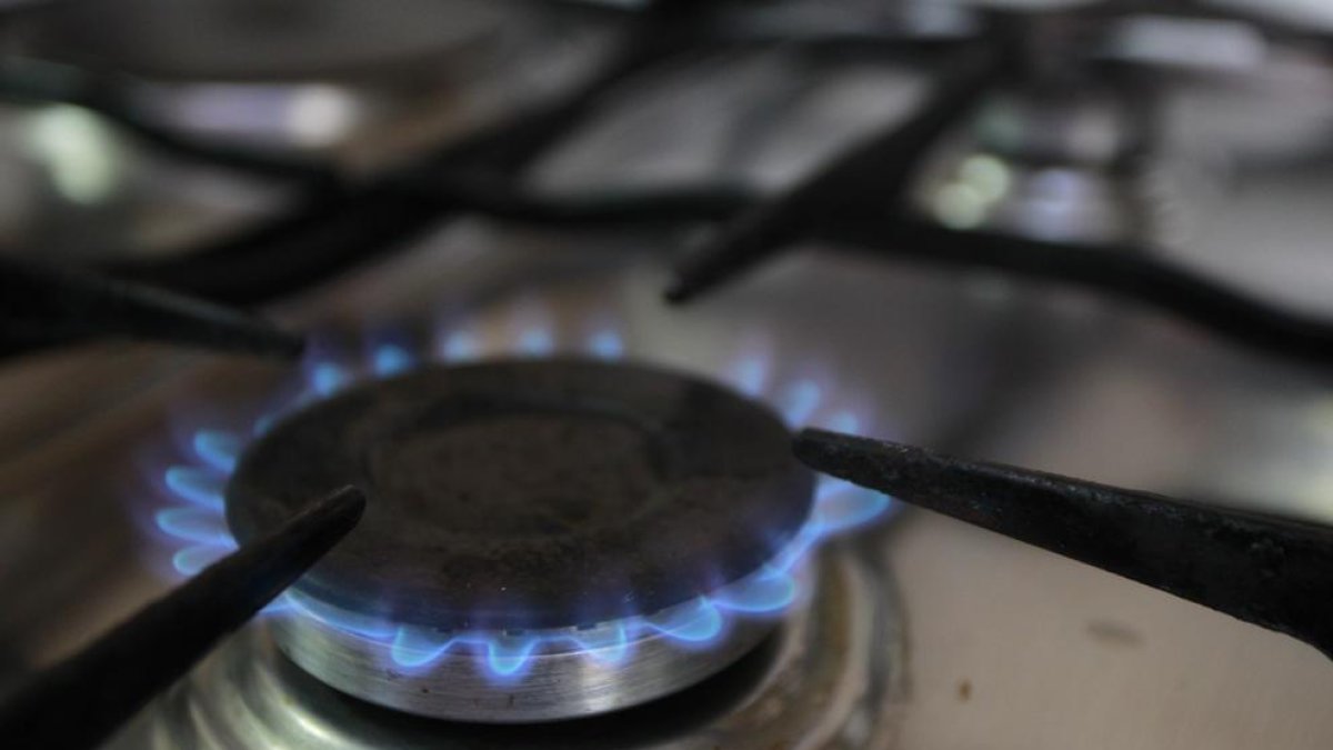 Una cocina de gas natural.
