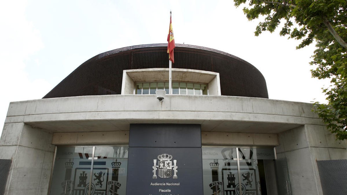 Imatge de la façana de l’Audiència Nacional.