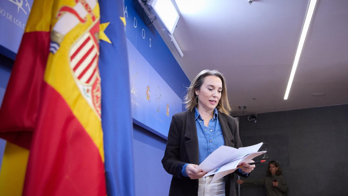 La portavoz de los populares en el Congreso, Cuca Gamarra.