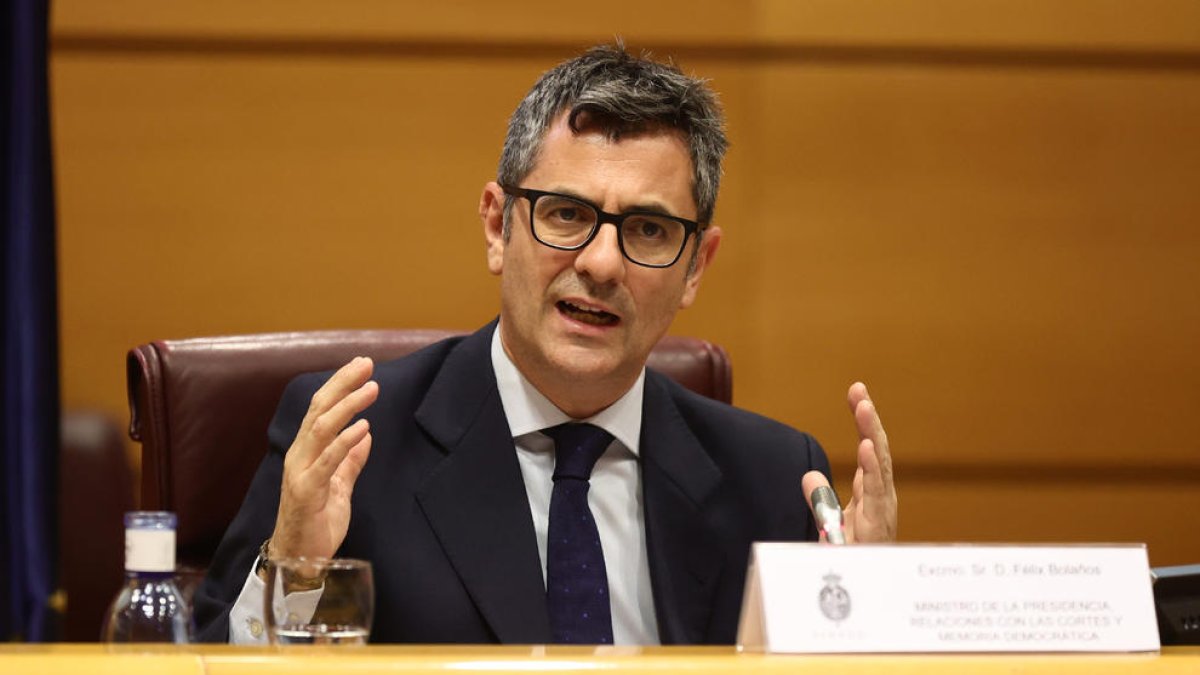 El ministre de la Presidència, Félix Bolaños.