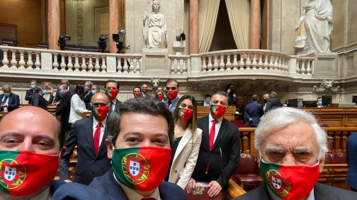 Andre Ventura, en una imagen publicada por él mismo en Twitter