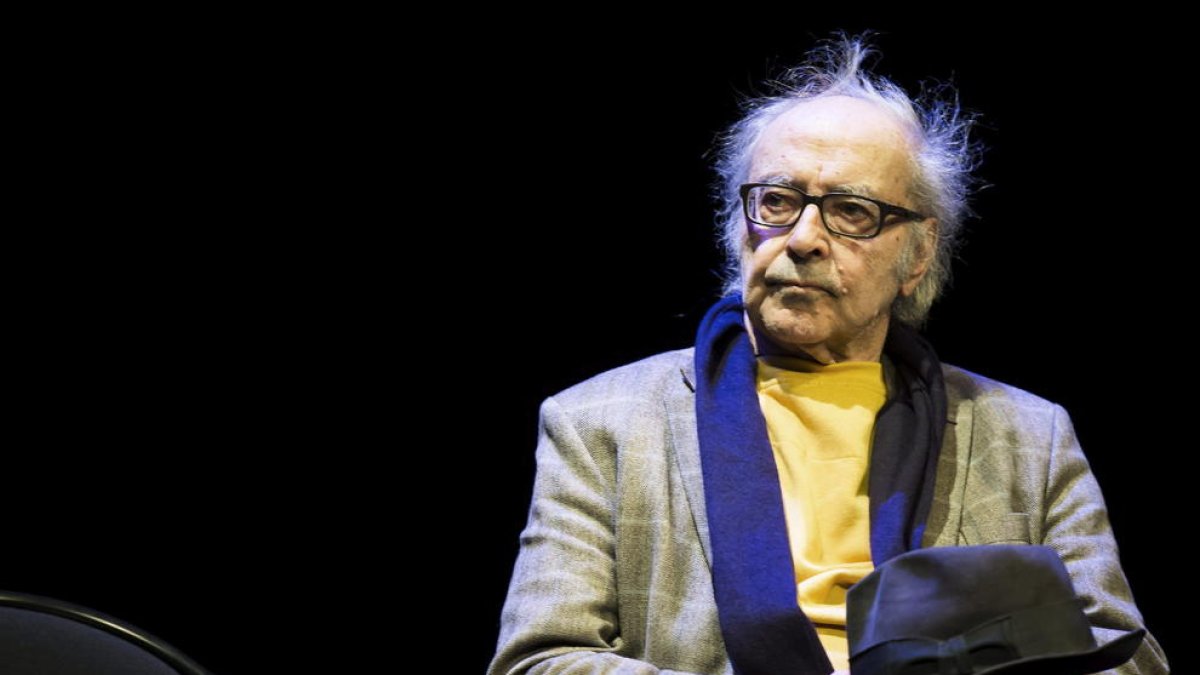 Imagen de 2013 de Jean-Luc Godard.