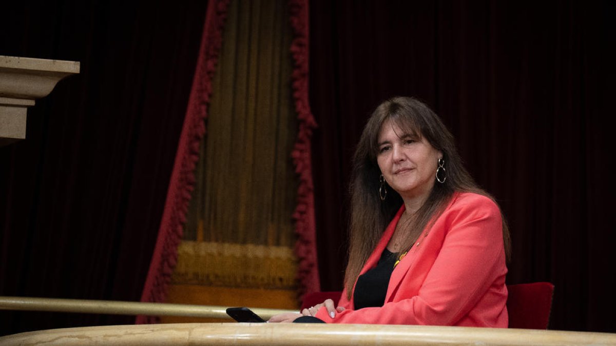 La presidenta suspesa del Parlament, Laura Borràs.