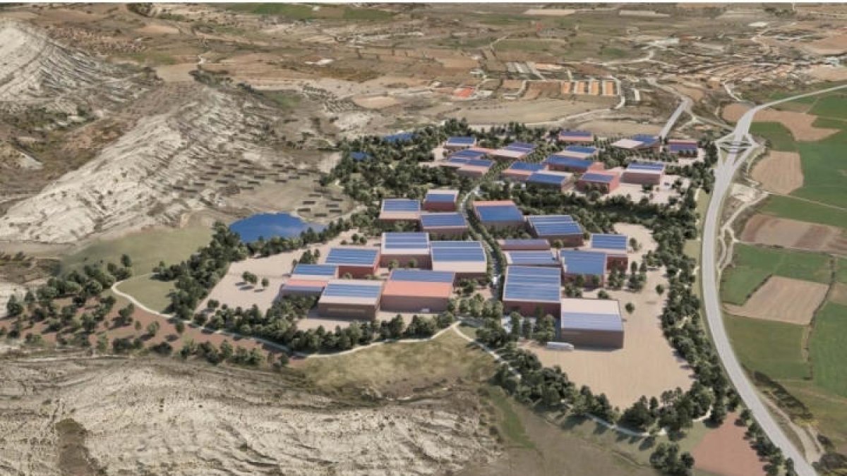 Imatge virtual del futur polígon d’Organyà.