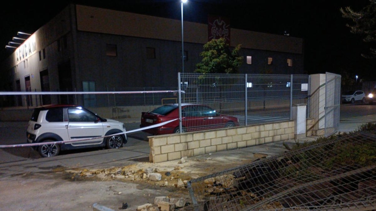 Imagen del accidente en Vila-sana.