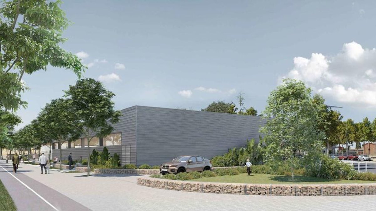 Imatge virtual del projecte del nou supermercat Aldi a Lleida.