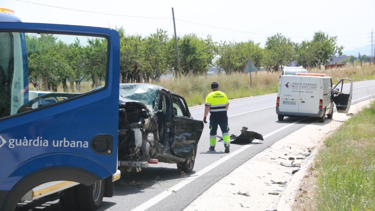Un siniestro de tráfico en una carretera catalana.