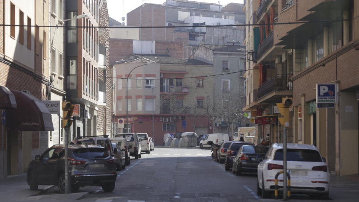 En Paer Casanovas. Ocurrió el jueves en un edificio de esta calle.