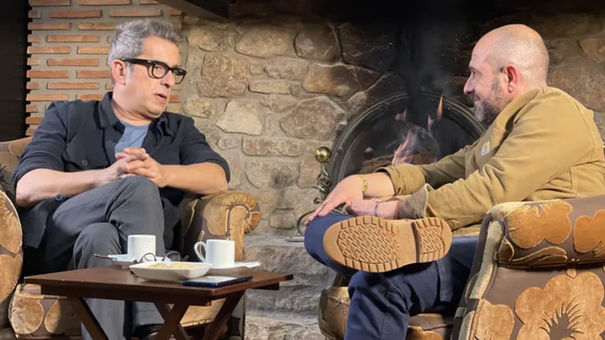 Andreu Buenafuente conversa amb Eloi Vila en el primer programa.