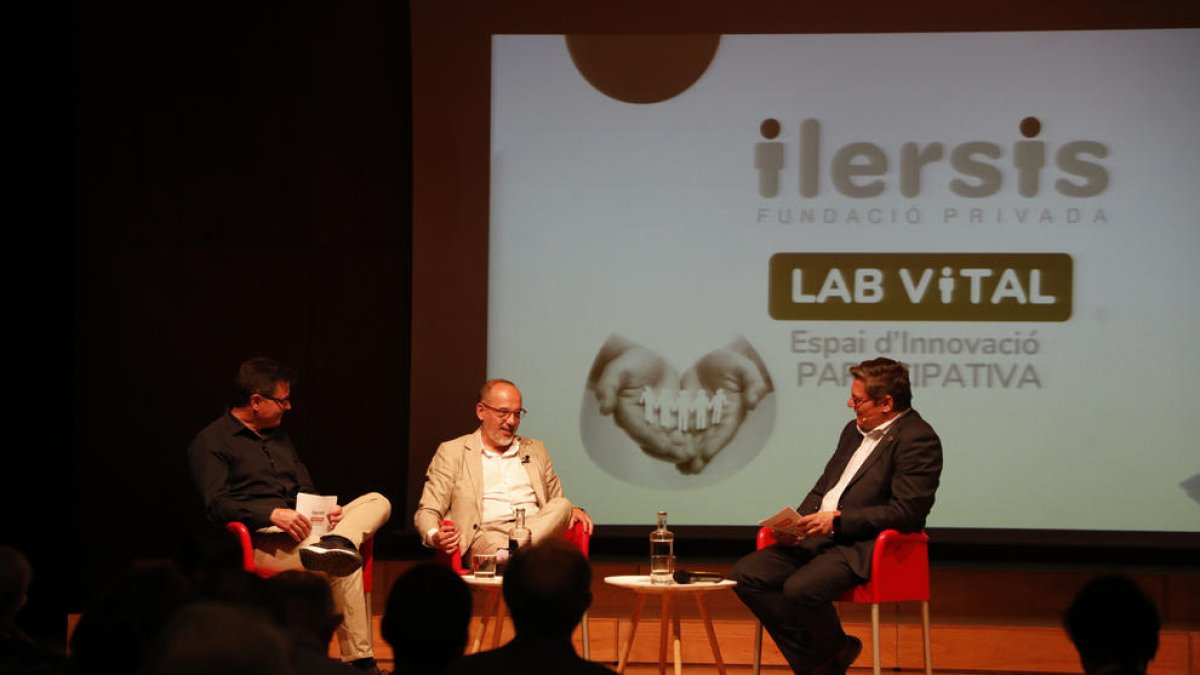 Un momento de la presentación ayer del ‘Ilersis Lab Vital’ en el Espai Orfeó.
