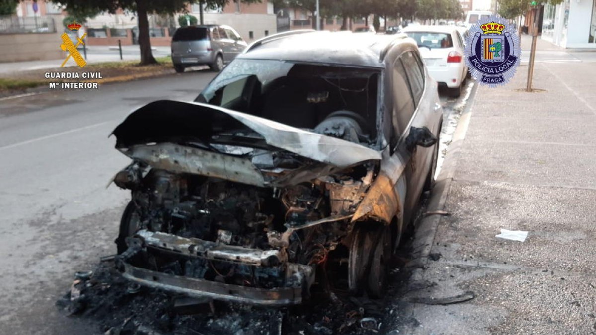 Detenido por prender fuego a un coche en Fraga