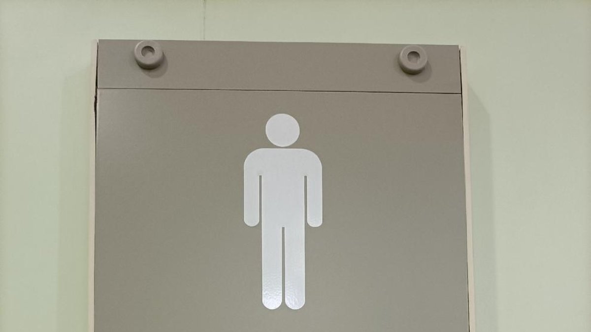 Imagen del cartel que había en el área de Salud Mental del hospital.