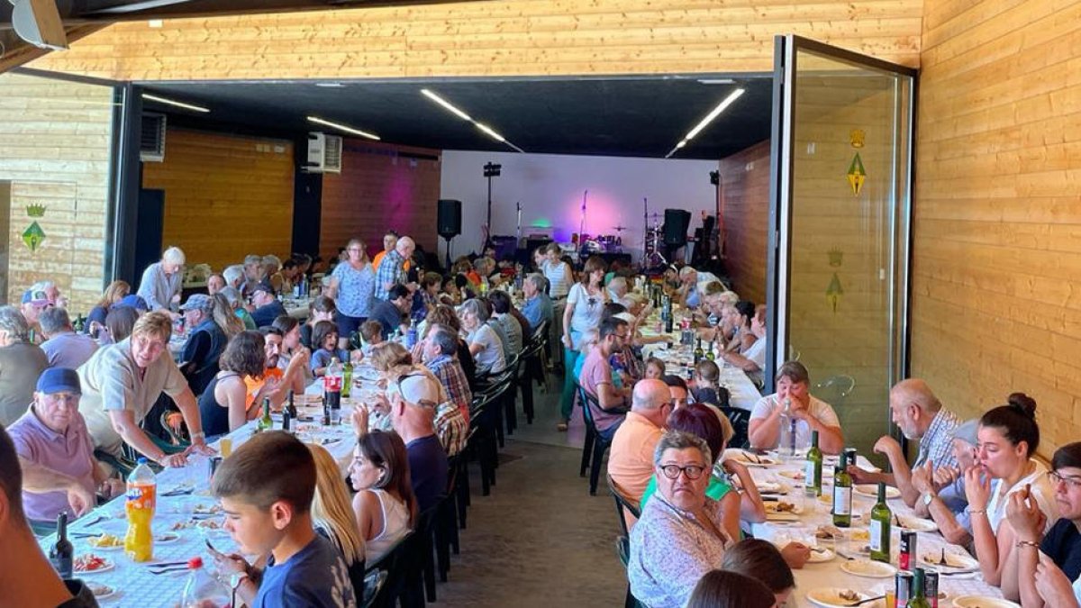 La comida popular que se organizó en Montellà.