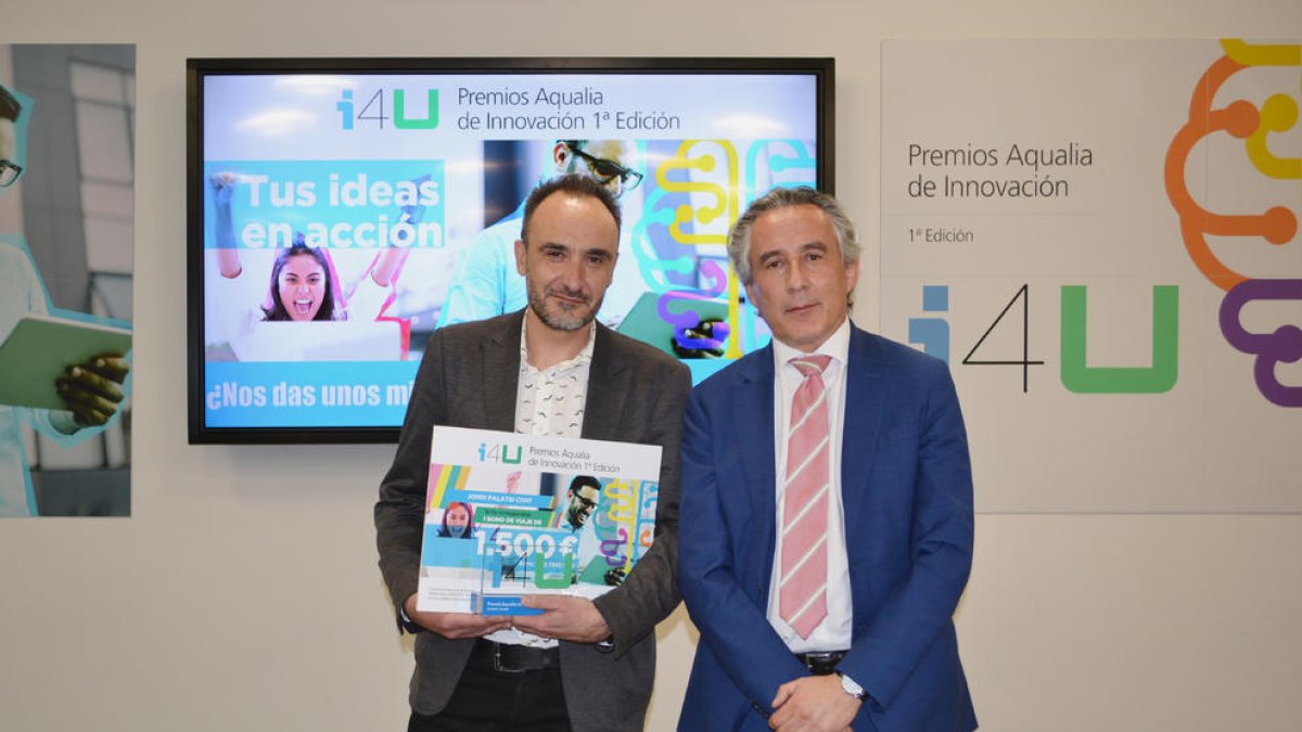 Jordi Palatsi, con el premio.