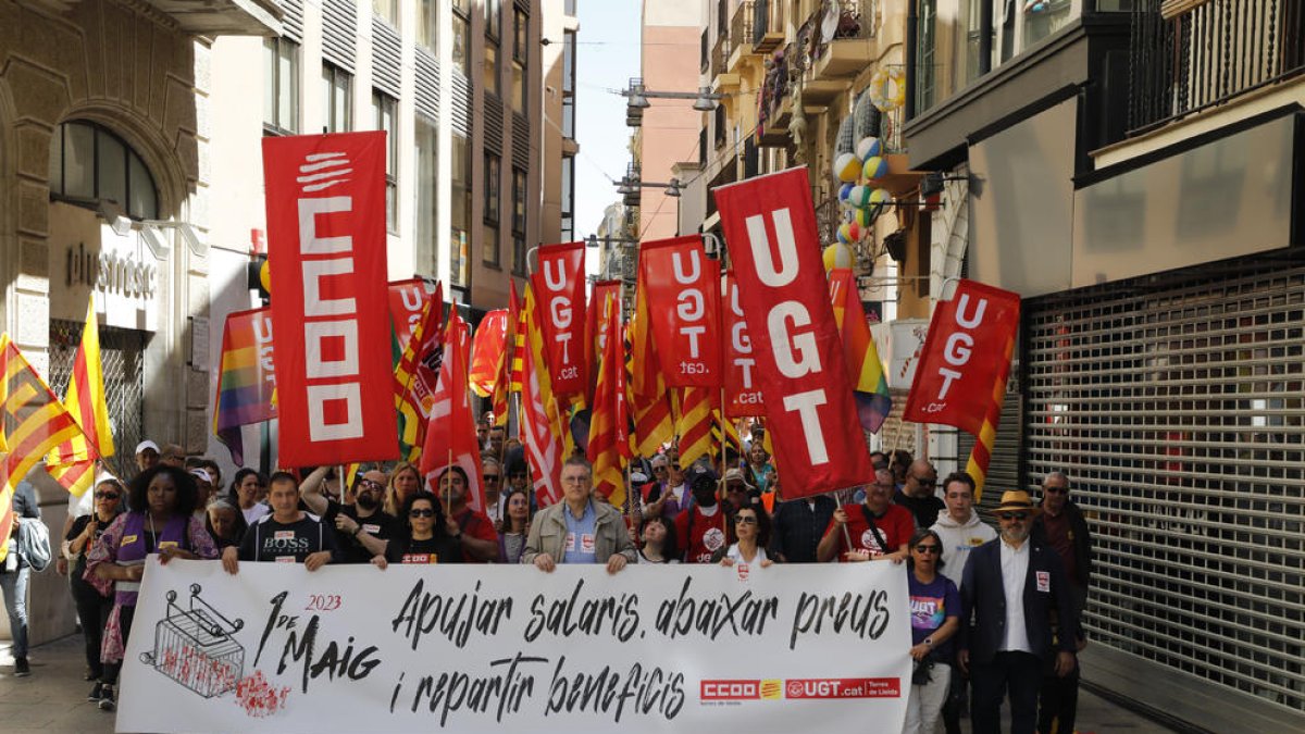 El 1 de Mayo se centró en buena medida en reclamar mejoras salariales para los trabajadores.