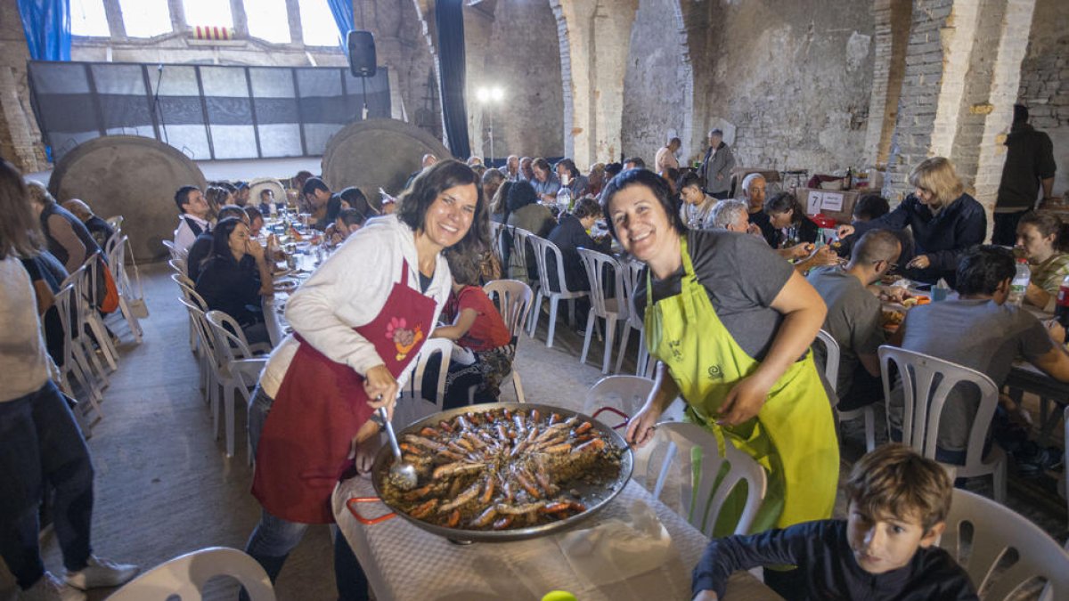 El edificio del Sindicato de César Martinell de Sant Guim de Freixenet acogió el concurso de arroces.