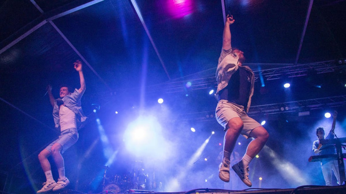 The Tyets durante su concierto este verano en Tàrrega.