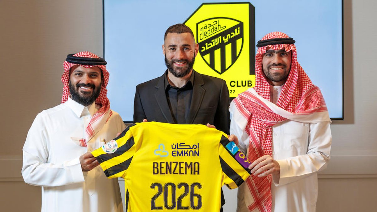 El club saudita Al-Ittihad anuncia el fitxatge de Benzema